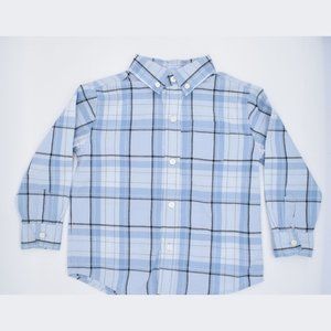 Janie and Jack Boy's Size 3 Blue Checkers Shirt Top